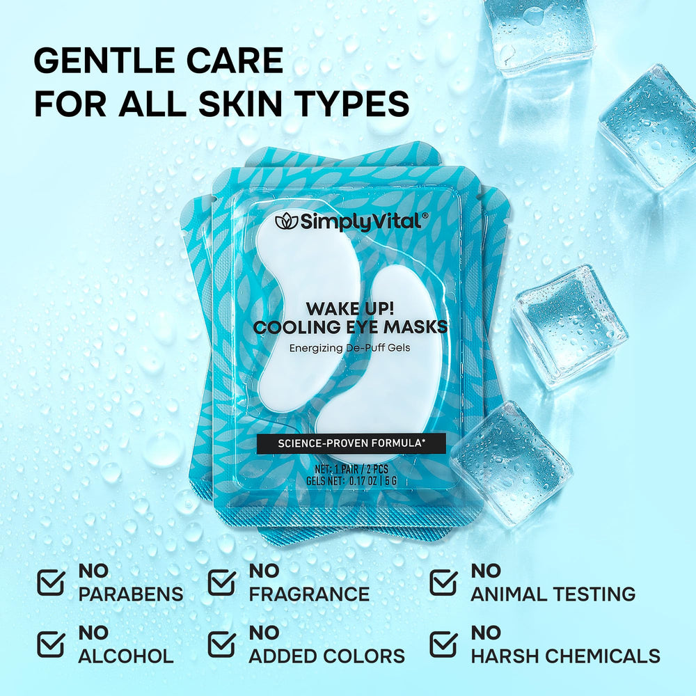 SimplyVital Under Eye Patches individually packed for freshness.