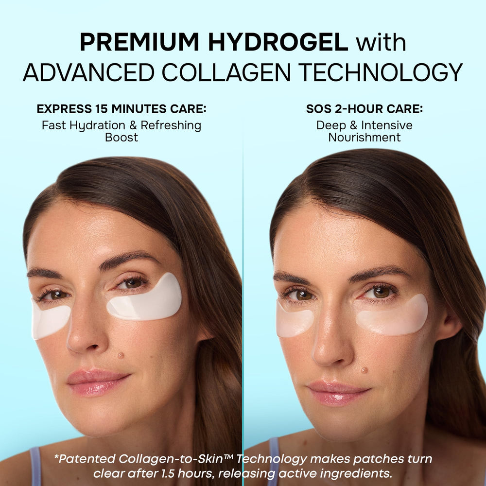SimplyVital Under Eye Patches travel-friendly packaging for quick resets.
