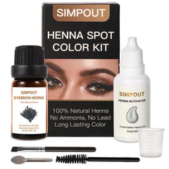 Simpout Henna Kit Black packaging for at-home use and DIY color.
