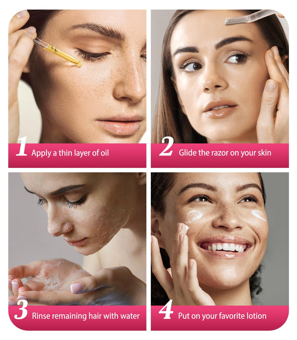 SINAHET Dermaplaning Oil with vitamin E for moisture protection.