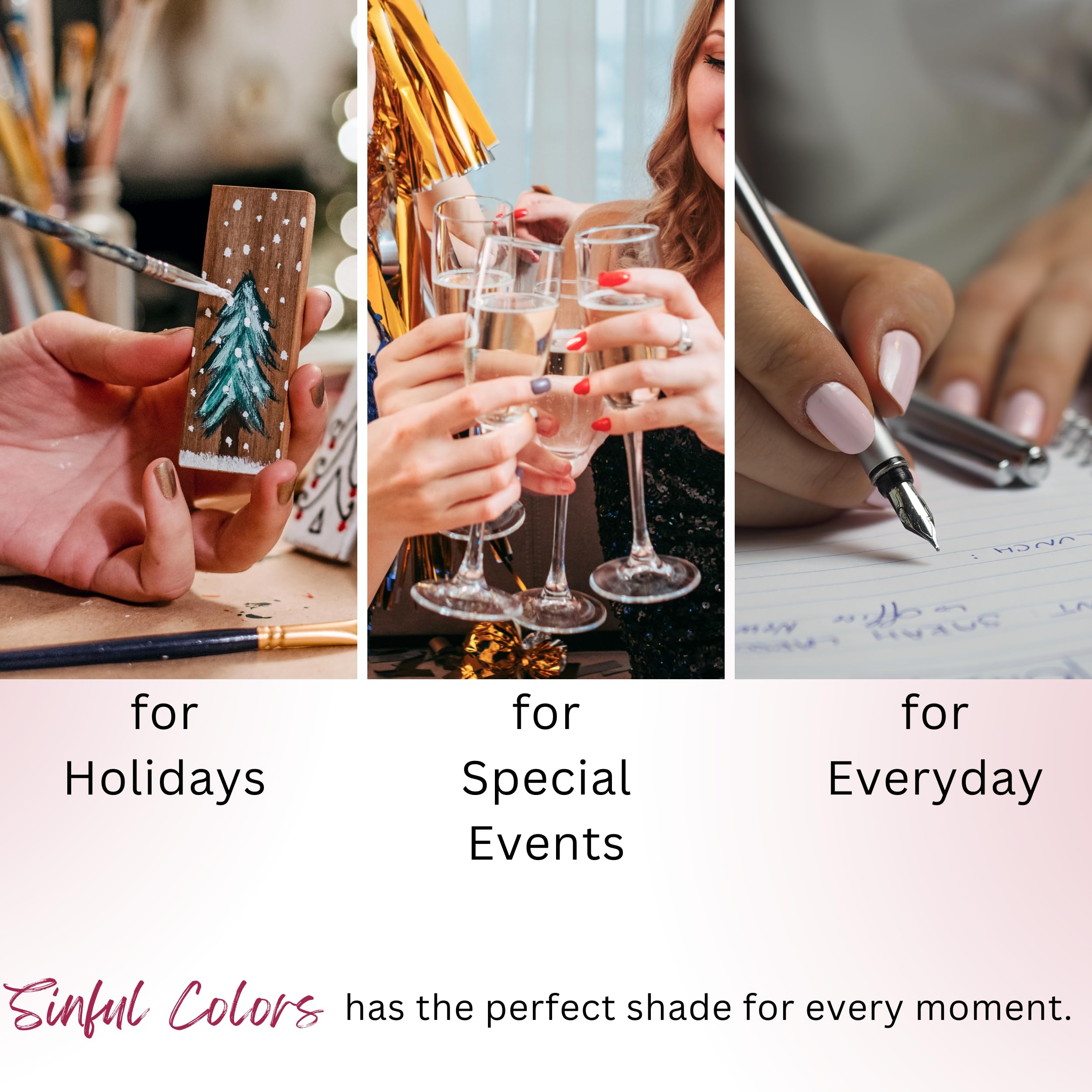 SinfulColors bonus shades emphasizing extra color options in the two repeat shades