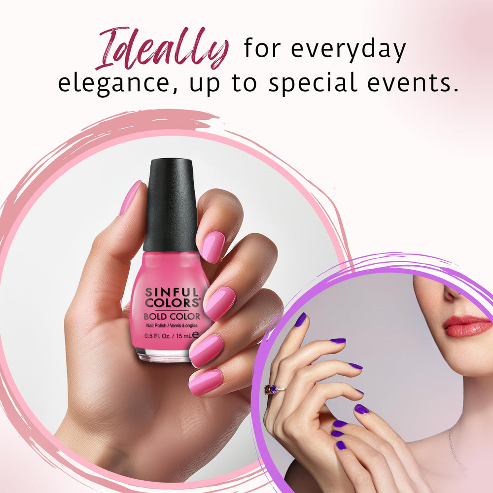 SinfulColors brush stroke demo showing smooth application and even coverage