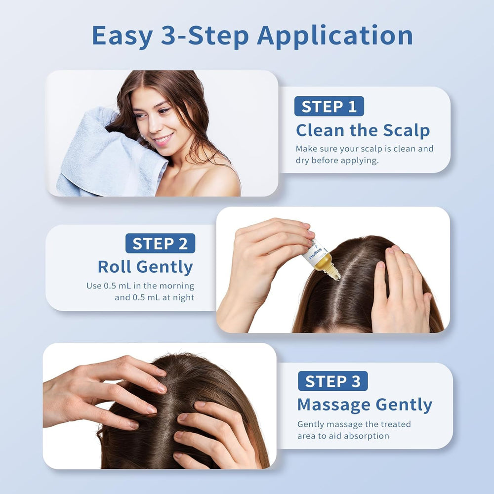 Singrace Hair Growth Serum lightweight texture dries quickly and feels non-greasy.