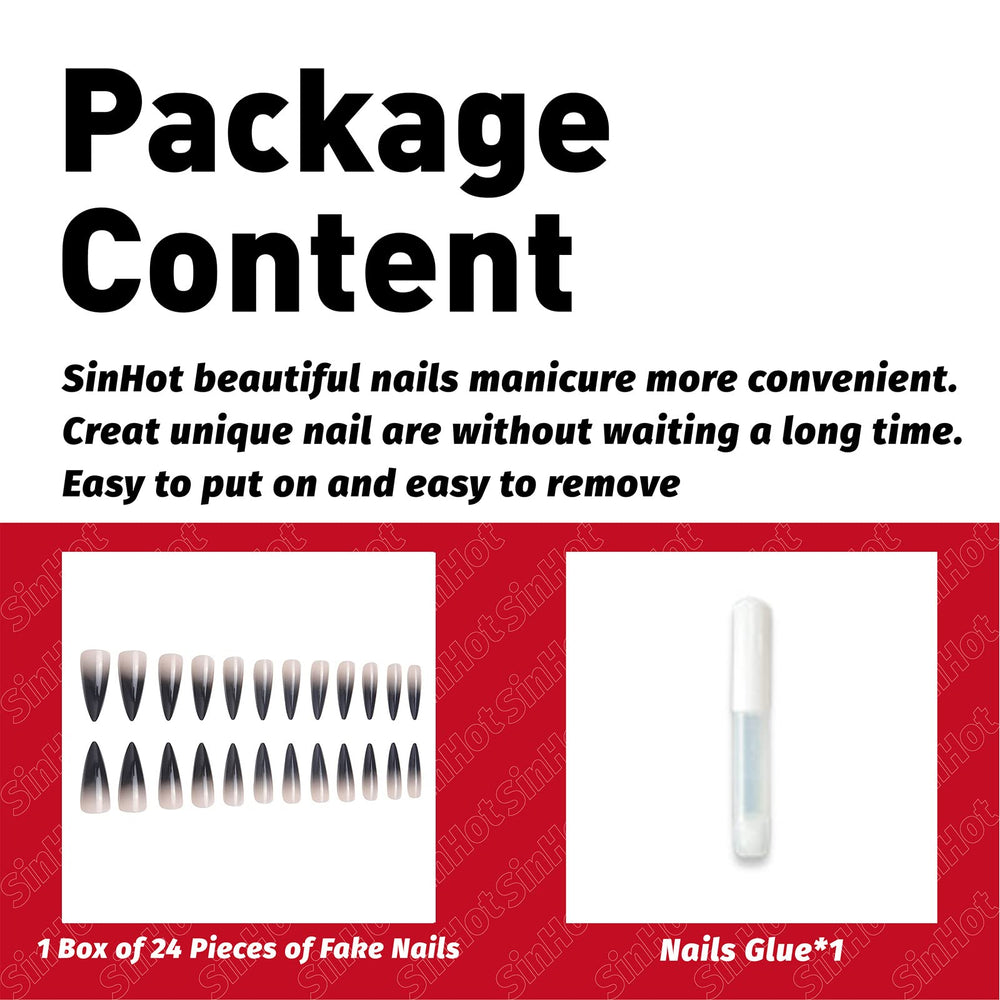 SINHOT easy-to-use press-on nails deliver quick upgrades.