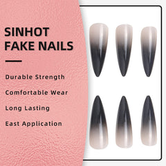 SINHOT nail glue included for secure, clean application.