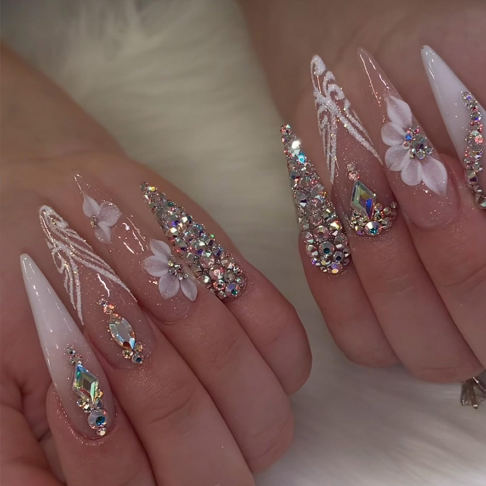SINHOT press-on nails with glue included for fast, salon-like results.