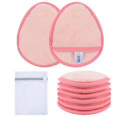 SINLAND reusable makeup remover pad for the face with soft microfiber texture for gentle cleansing