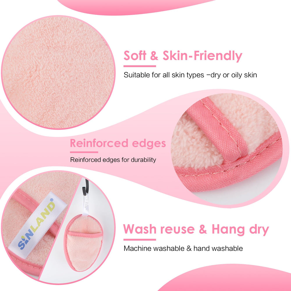 SINLAND close-up of soft-texture pad for skin-friendly cleansing