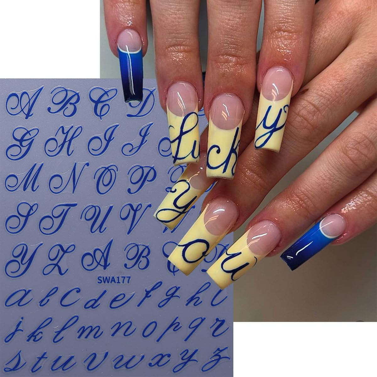 SINSEN gold blue red black letters provide glossy color accents.