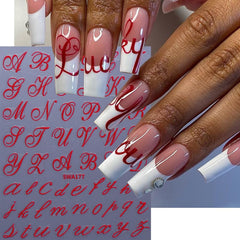 SINSEN old English letter decals for easy DIY nail art.