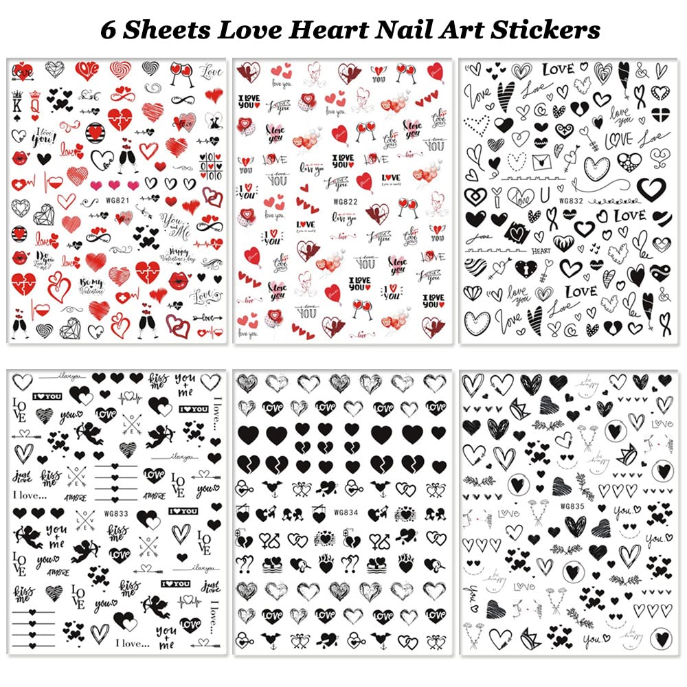 SINSEN heart nail stickers gift-worthy package for nail art lovers.