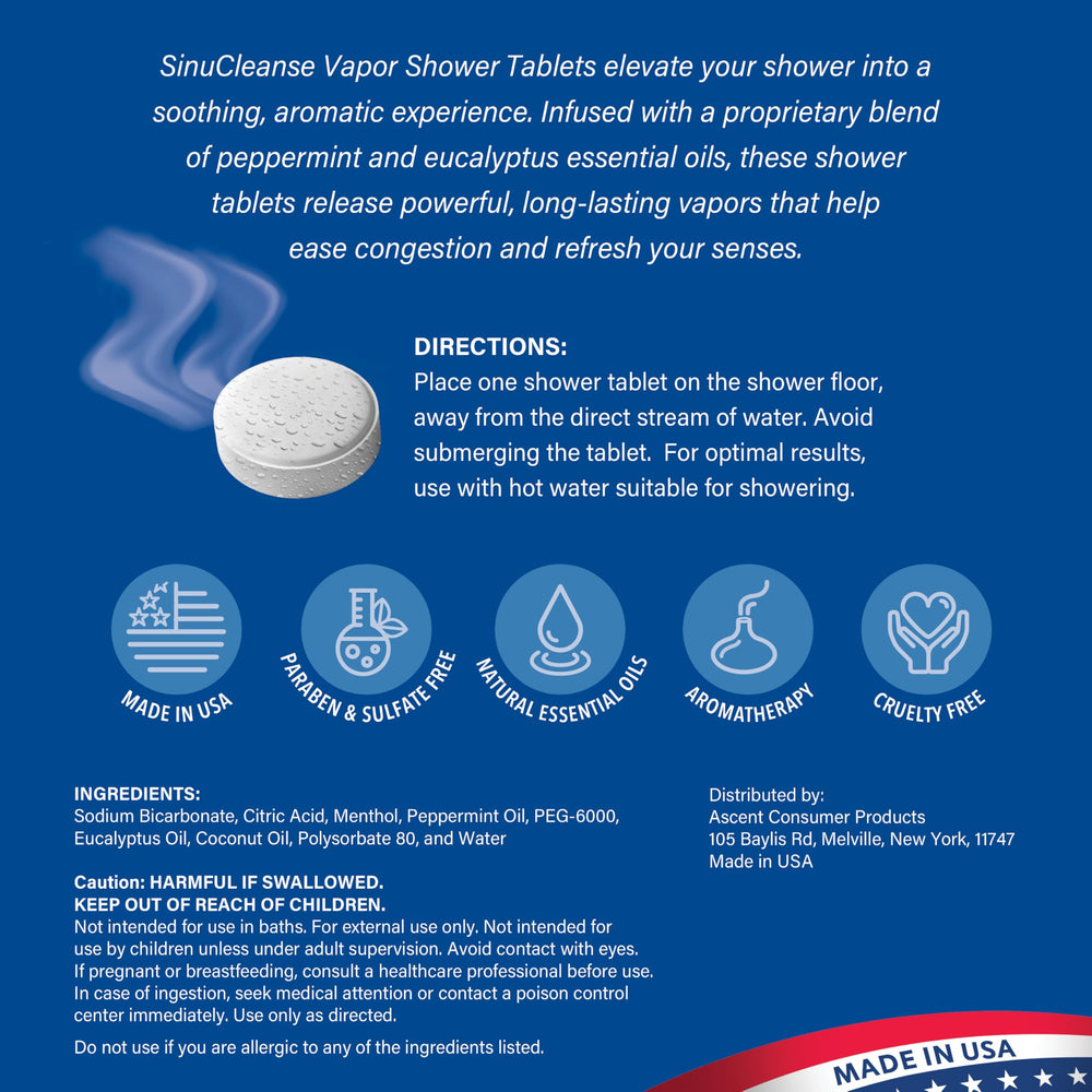 Label indicating no artificial colors or dyes for clean showers.