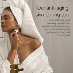 SiO Beauty Cryodrop serum application demonstrates pairing with serums for enhanced skincare.