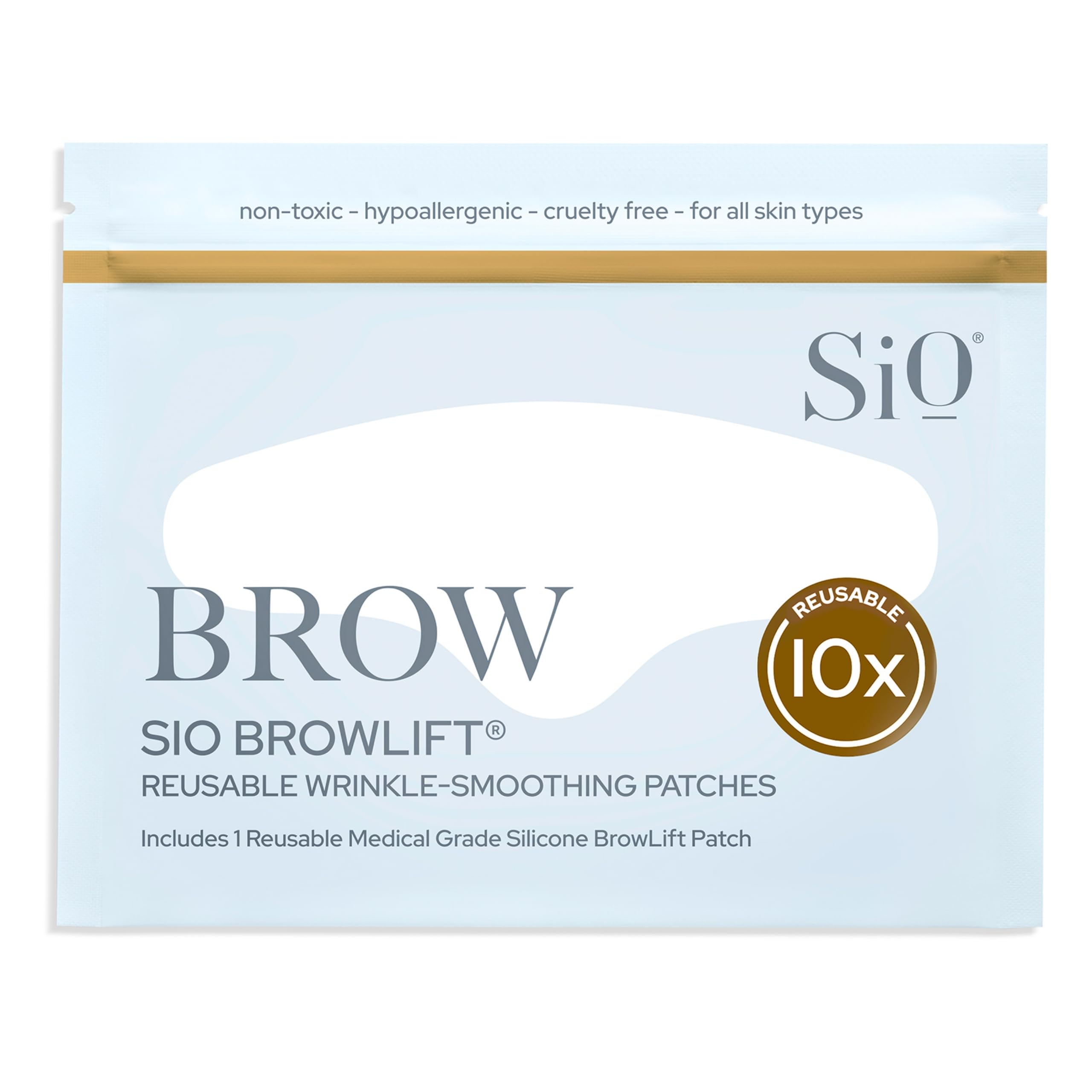 SIO Beauty Mid-Brow 11's Lift patch on between-eyebrows for smoother look