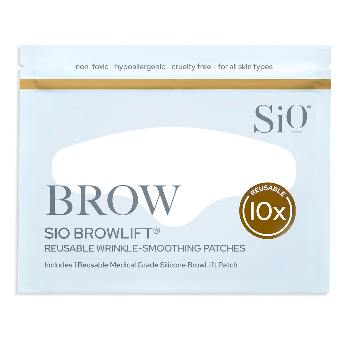 SIO Beauty Mid-Brow 11's Lift patch on between-eyebrows for smoother look