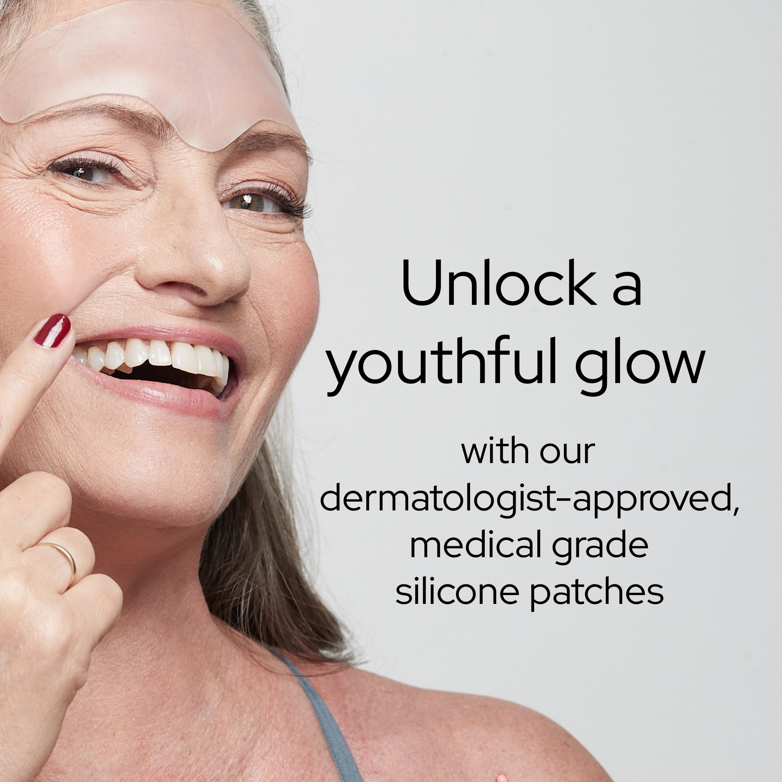 SIO Beauty forehead patch adheres snugly for hydration and gentle compression