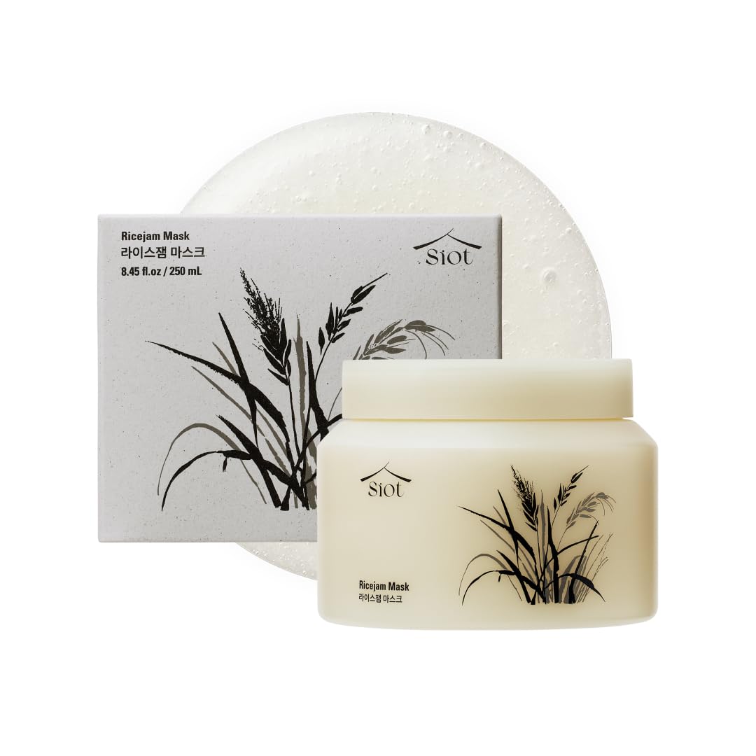SIOT Rice Jam Mask for the face; gentle cleansing and glow-enhancing care.