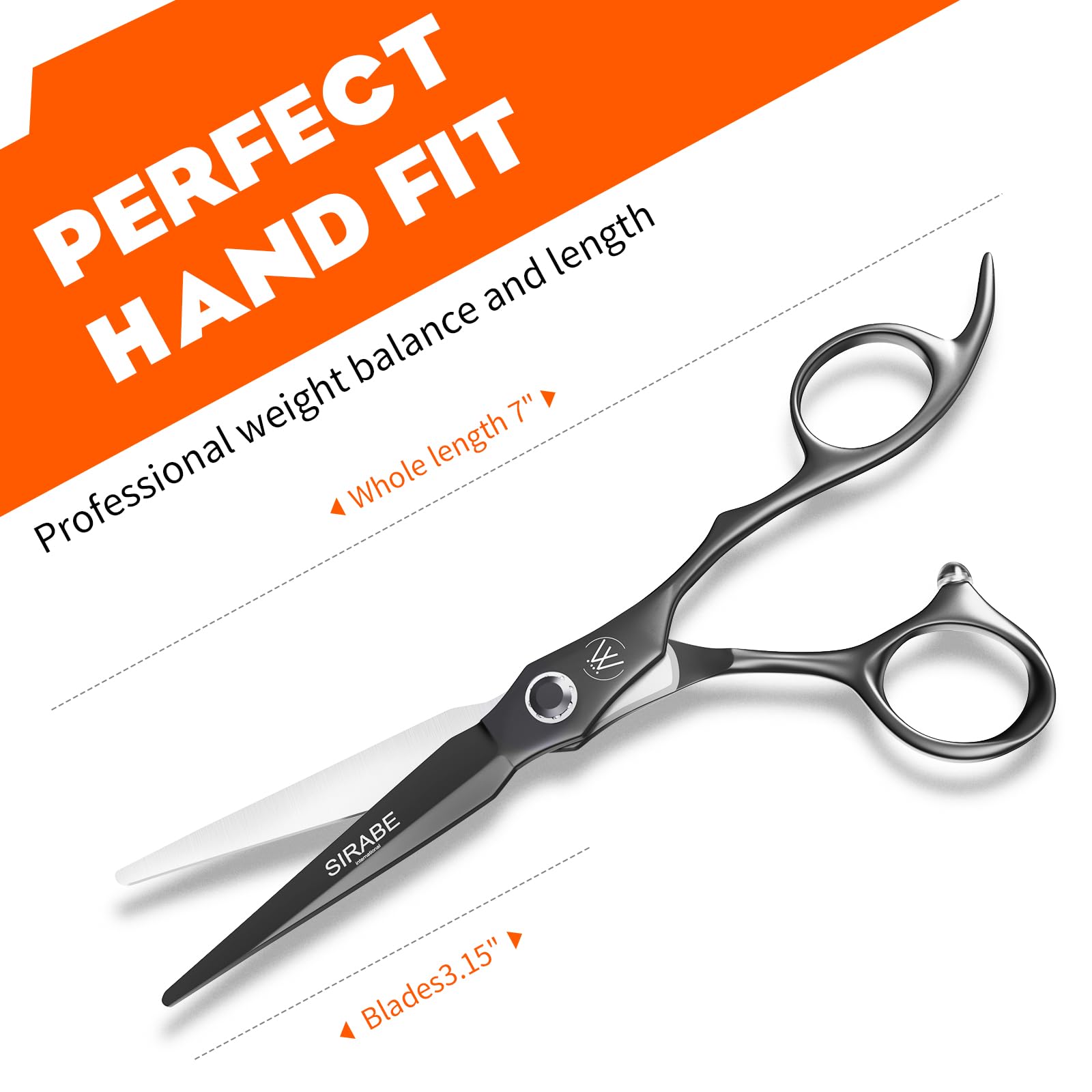 Sirabe 440C stainless steel blades ensuring durable edge and consistent performance