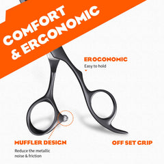 Sirabe ergonomic curved handle design reduces hand and wrist strain