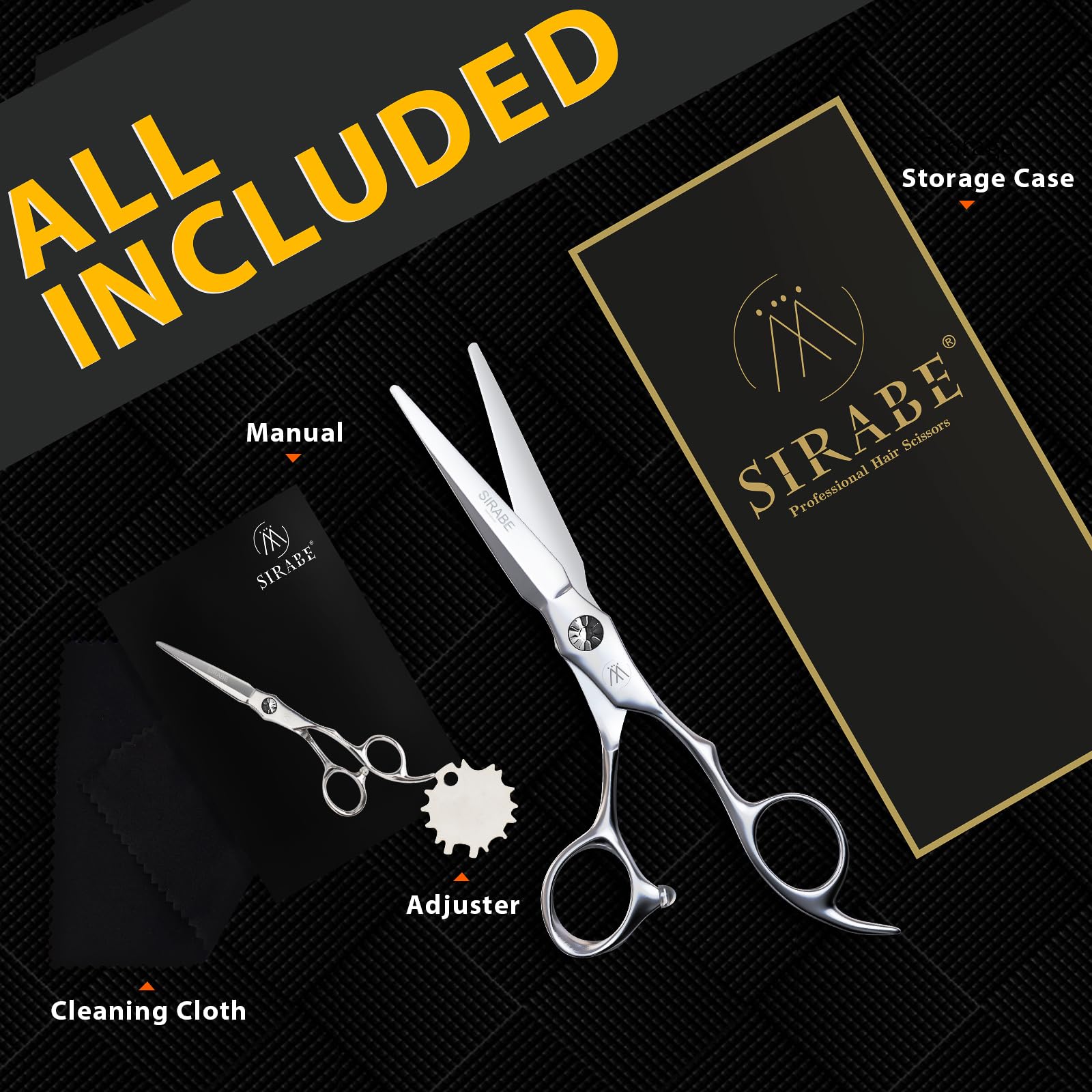 Sirabe versatile-cutting for all hair types in salons or home.