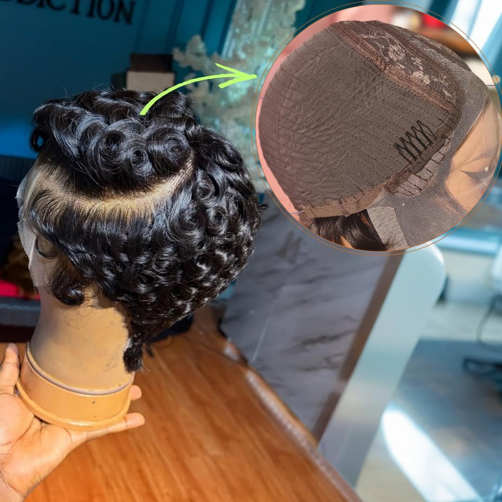 SisBroSis pre-plucked hairline wig, ready to wear with a realistic edge