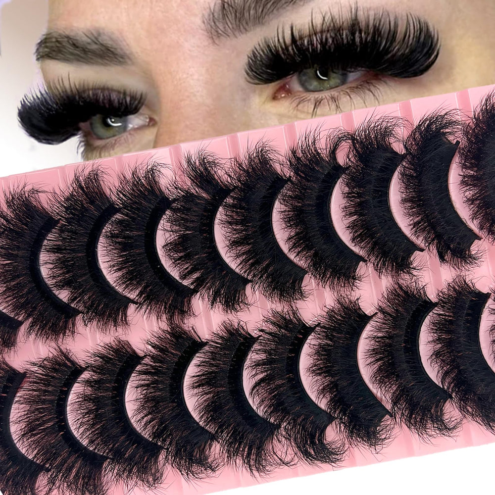 SISIYDY mink lashes dramatic 20mm for bold day or night looks.