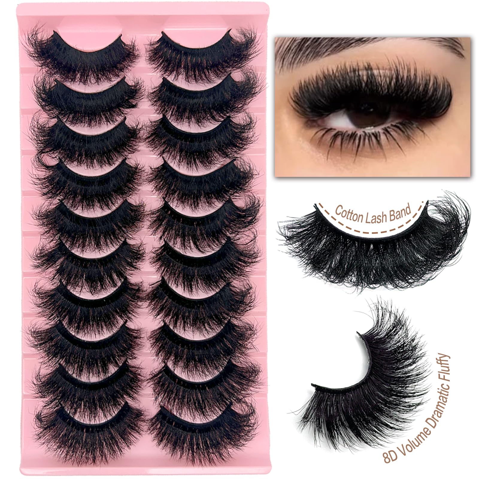 SISIYDY mink lashes dramatic 25mm for voluminous evening drama.
