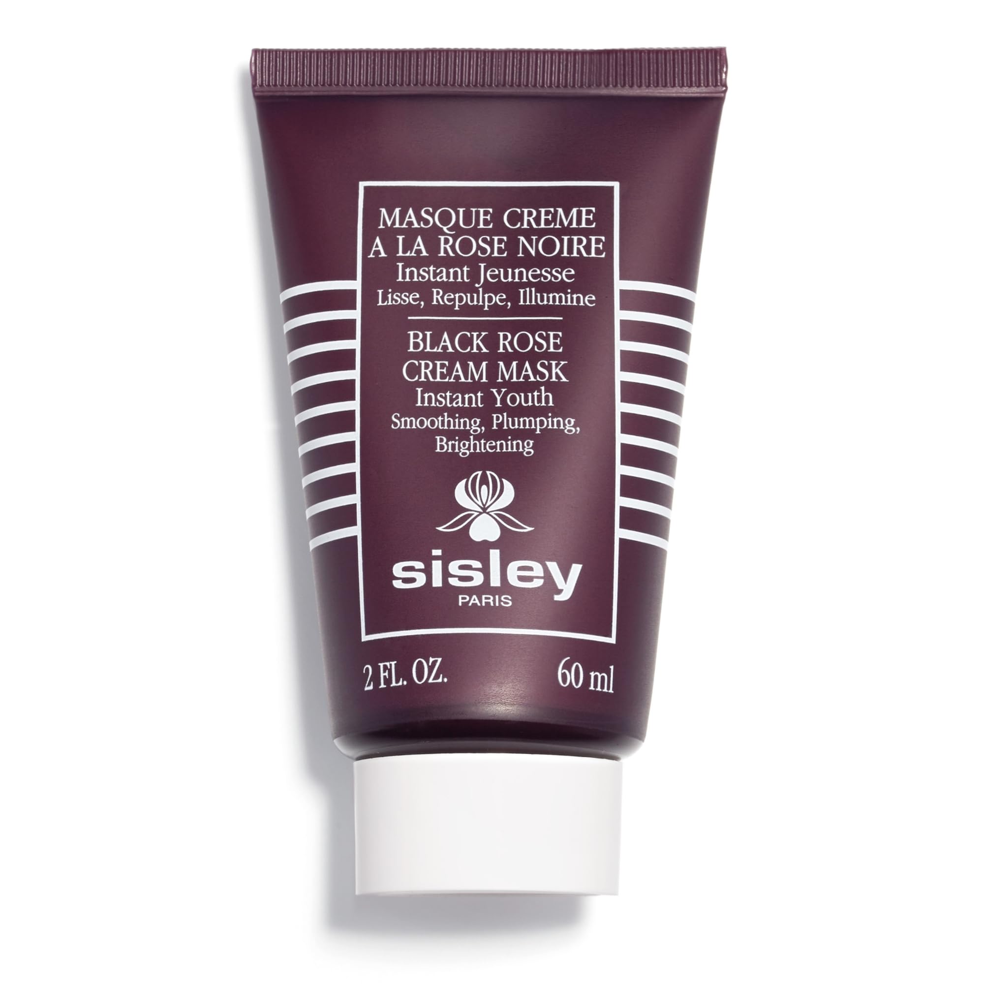 Sisley Paris Black Rose Cream Mask jar close-up reveals a luxe texture for pampering skin.
