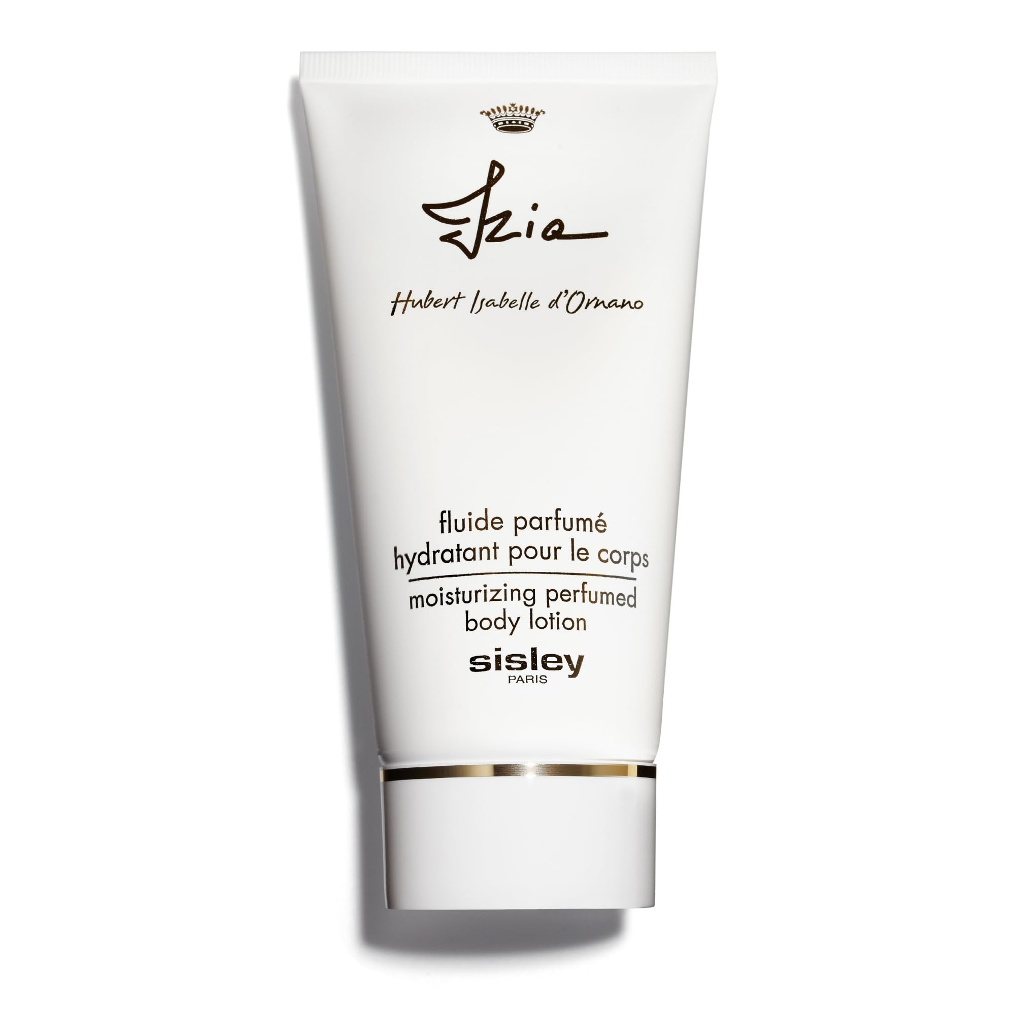 Sisley Paris Izia moisturizing lotion bottle for gentle hydration and smooth skin.