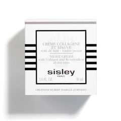 Nighttime routine scene with Sisley Paris night cream at bedside.