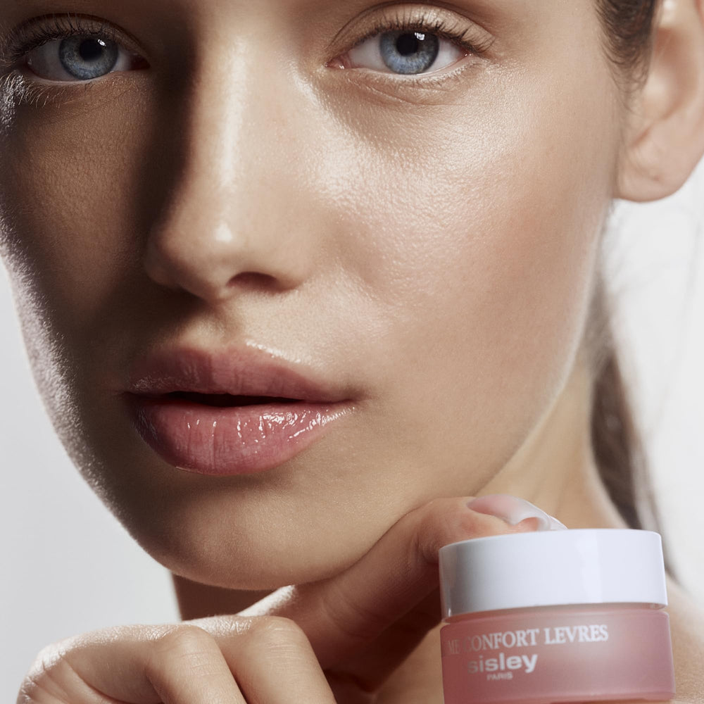 Sisley Paris Nutritive Lip Balm packaging close-up with elegant lid