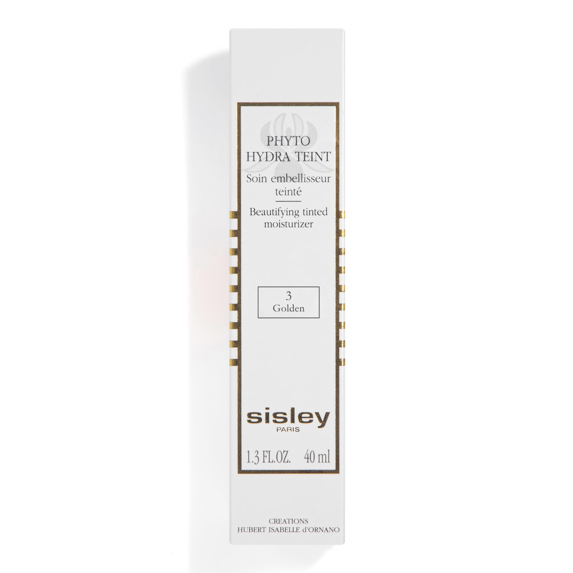 Elegant packaging of Sisley Phyto-Hydra Teint No.3 Golden emphasizes design and convenience.