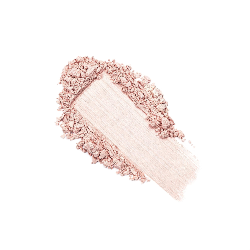 Sisley Paris powder puff applying the rosy shade for a matte look.
