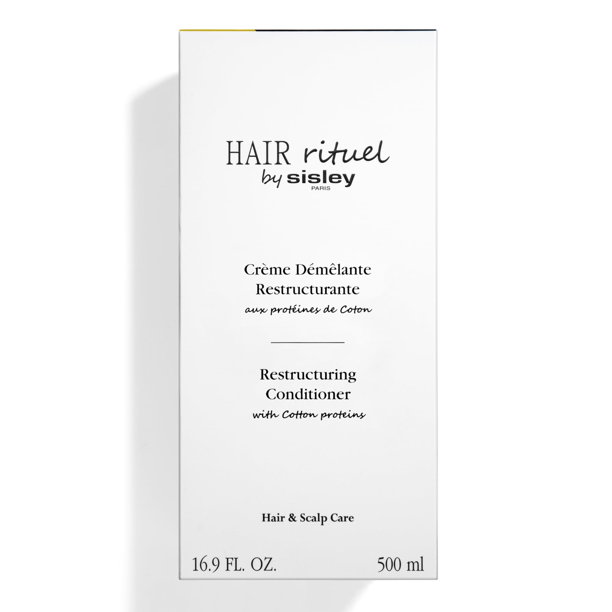 Shiny, smooth hair after applying Sisley Paris Restructuring Conditioner