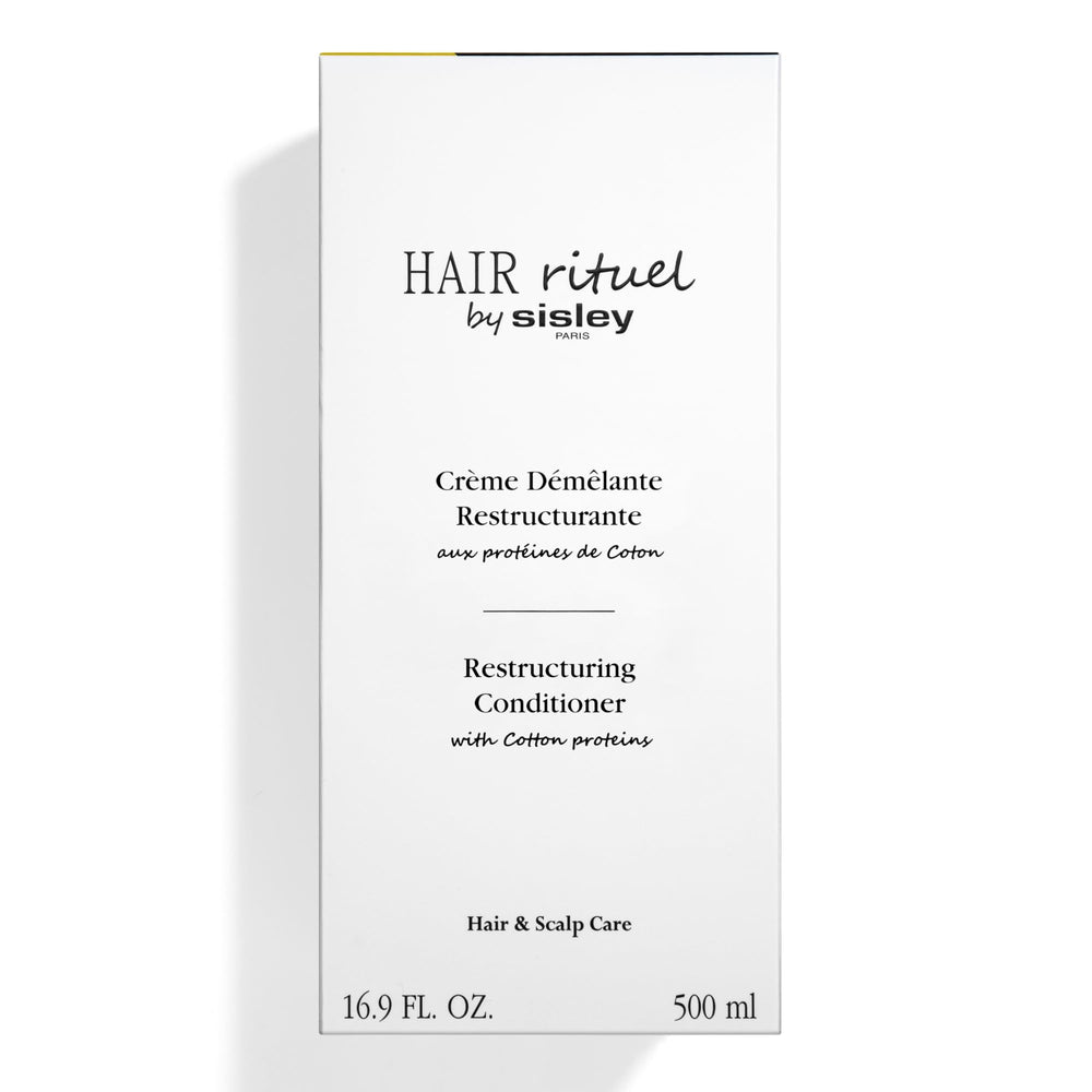 Shiny, smooth hair after applying Sisley Paris Restructuring Conditioner