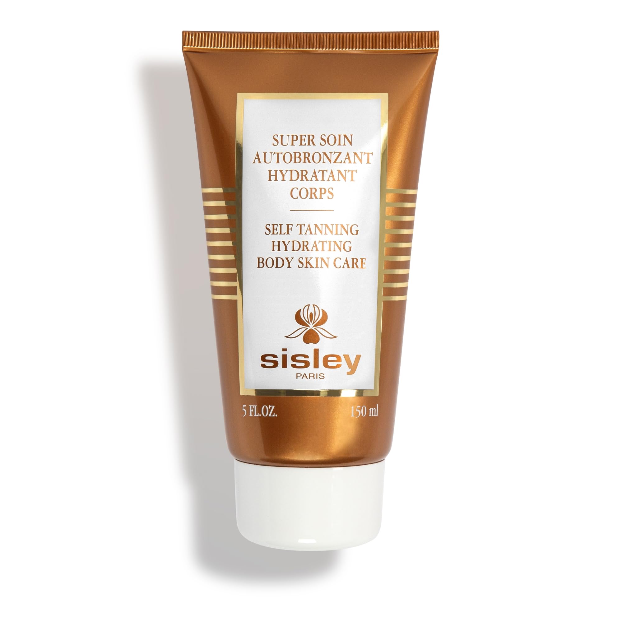 Sisley Paris self-tanning bottle 150ml showing even glow and deep hydration