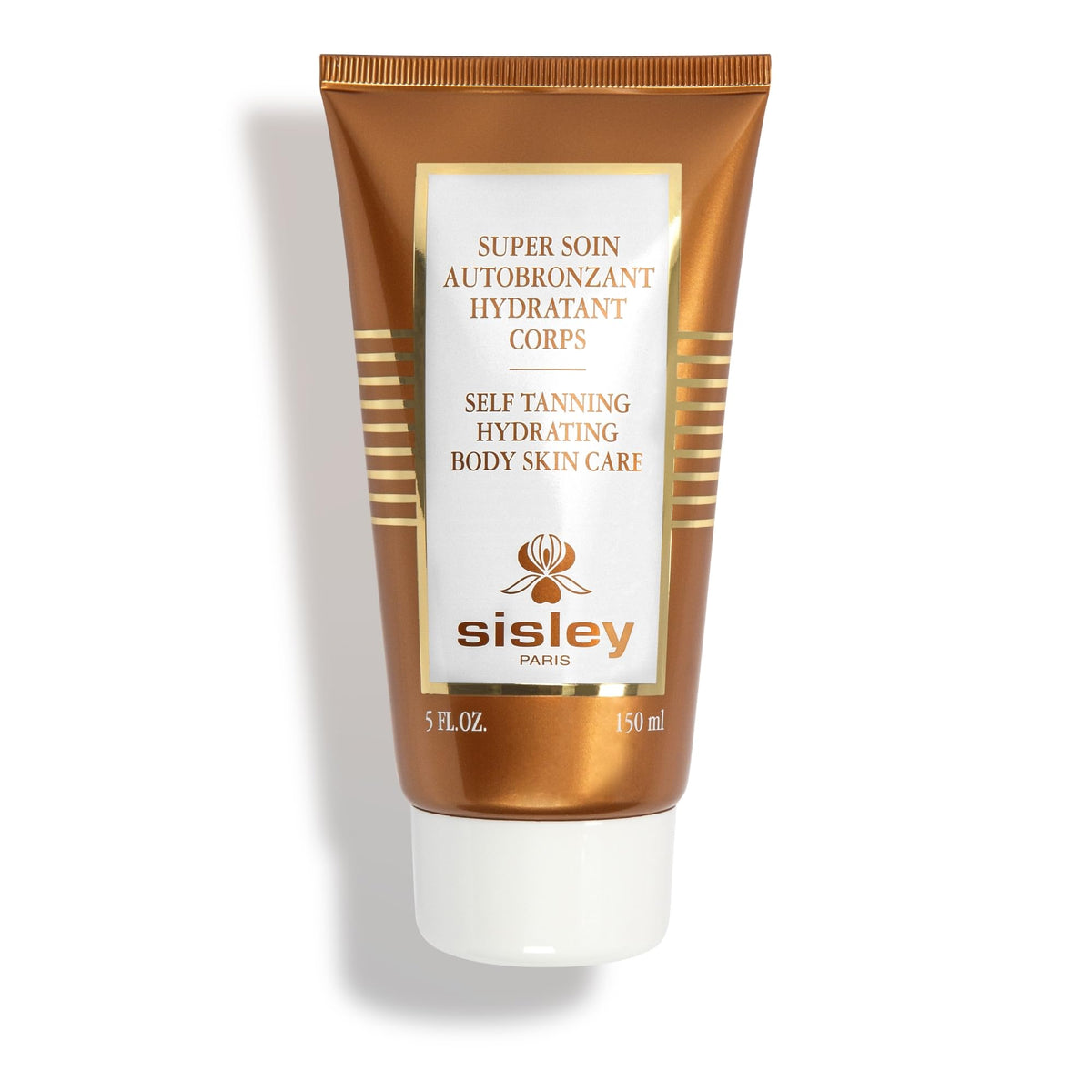 Sisley Paris self-tanning bottle 150ml showing even glow and deep hydration