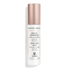 Sisley Paris Sensitive Skin Soothing Care bottle close-up for calming hydration.