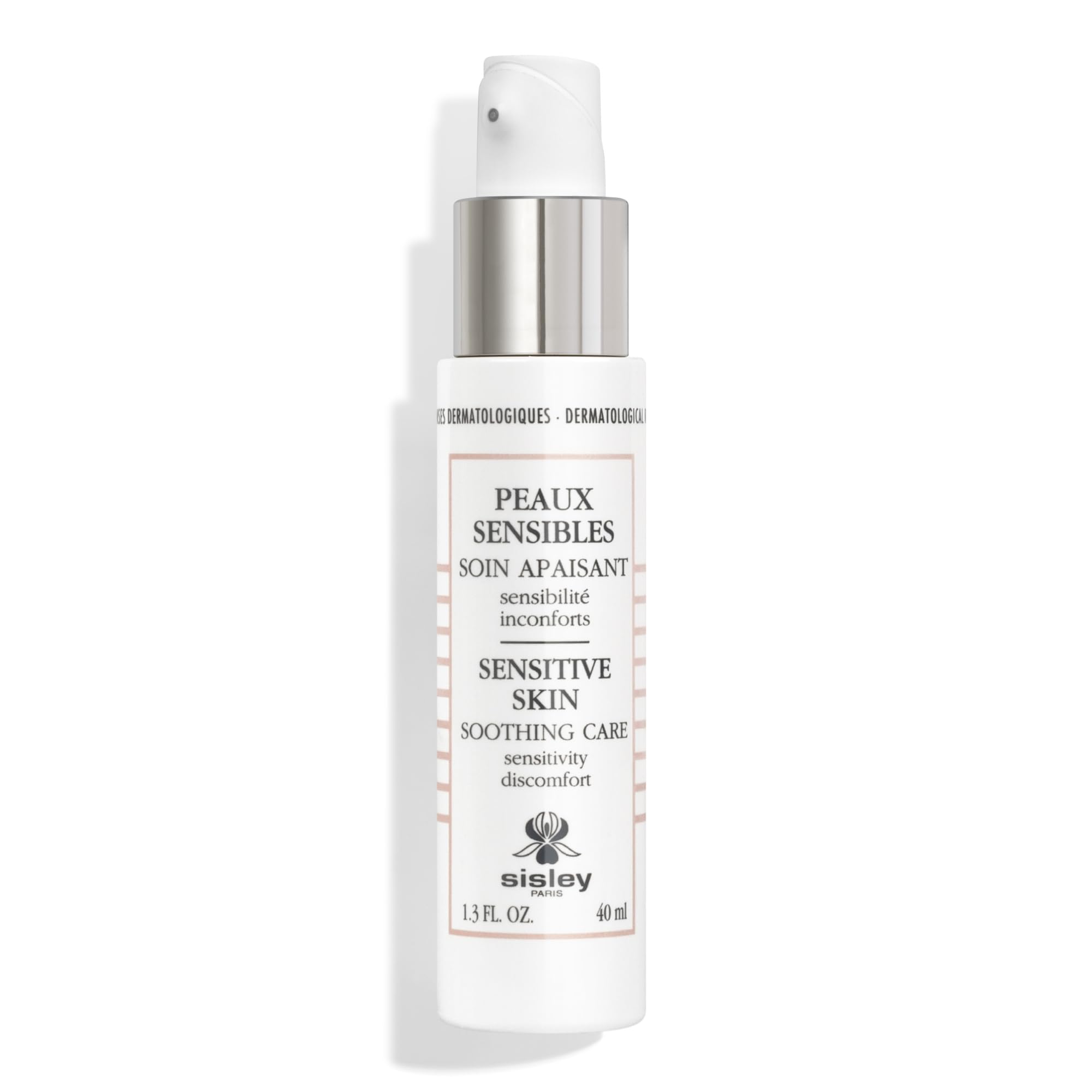 Soft, hydrated skin visible after applying Sisley Paris Soothing Care.