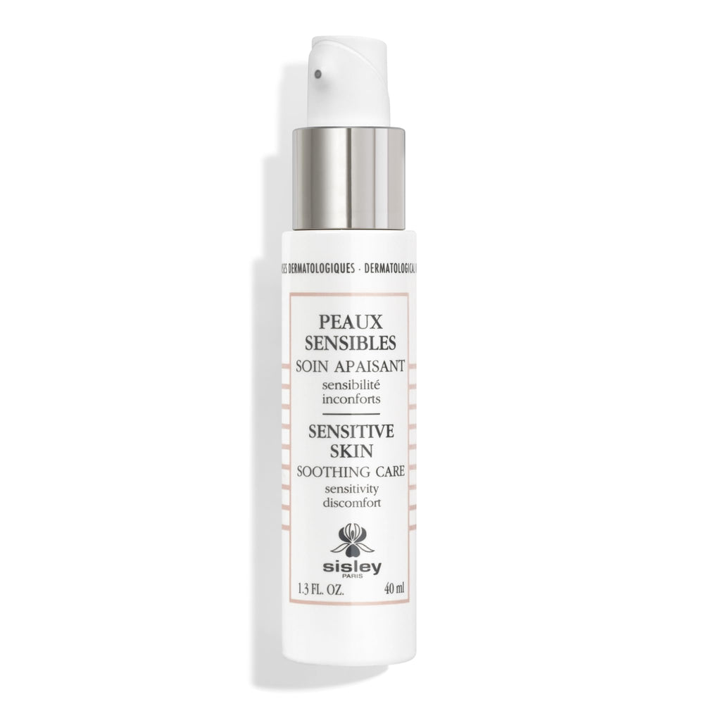 Soft, hydrated skin visible after applying Sisley Paris Soothing Care.