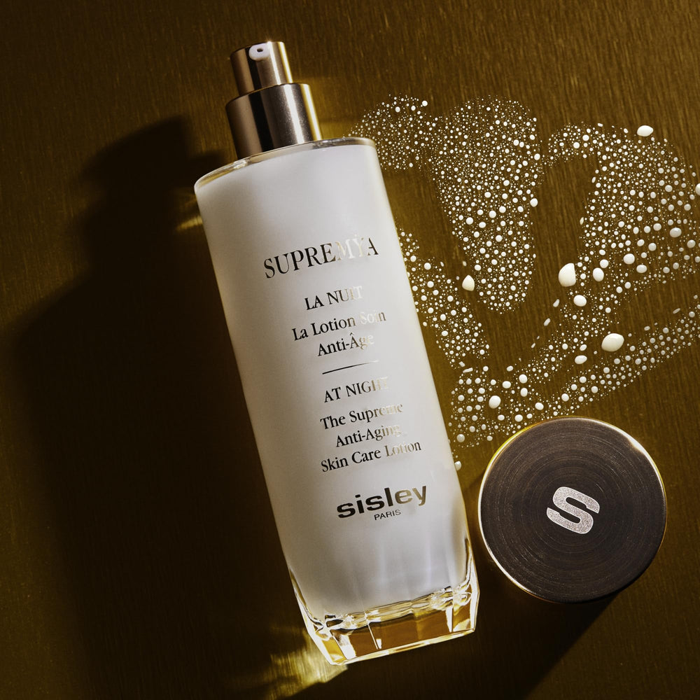Texture swatch of Sisley Supremya La Lotion showing velvety finish