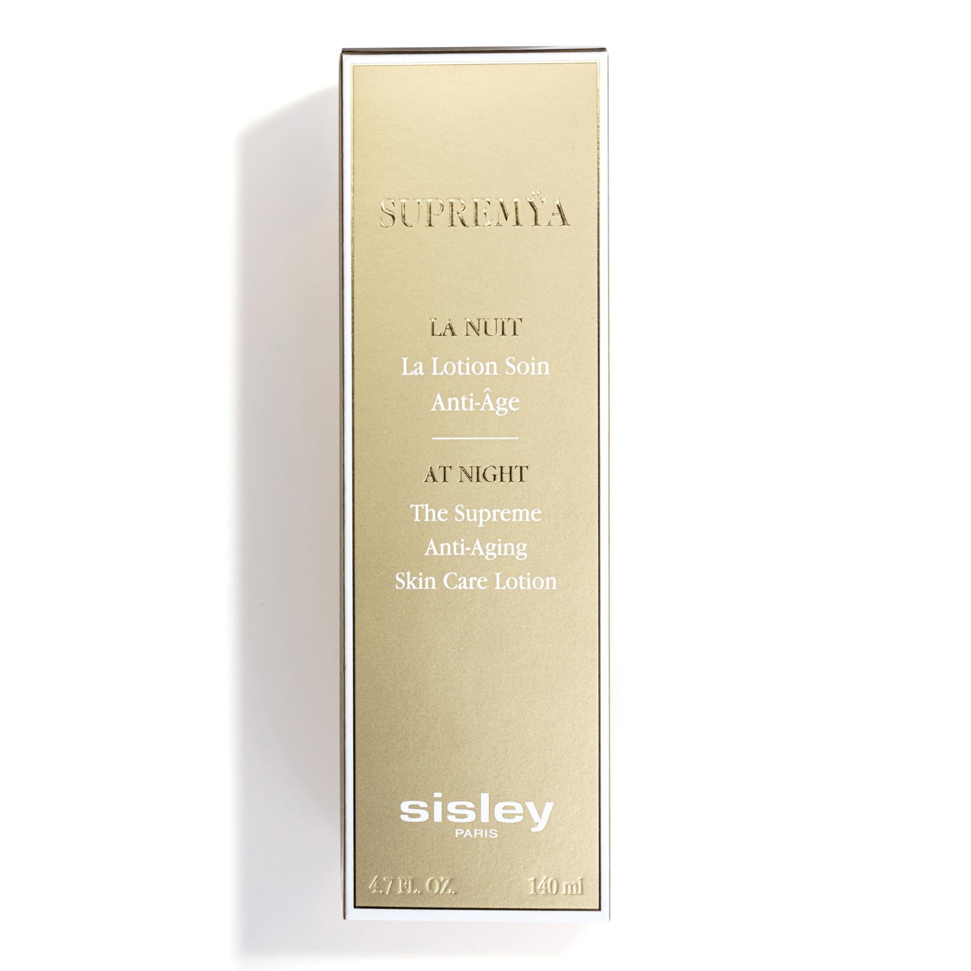 Night routine setup featuring Sisley Supremya La Lotion on vanity