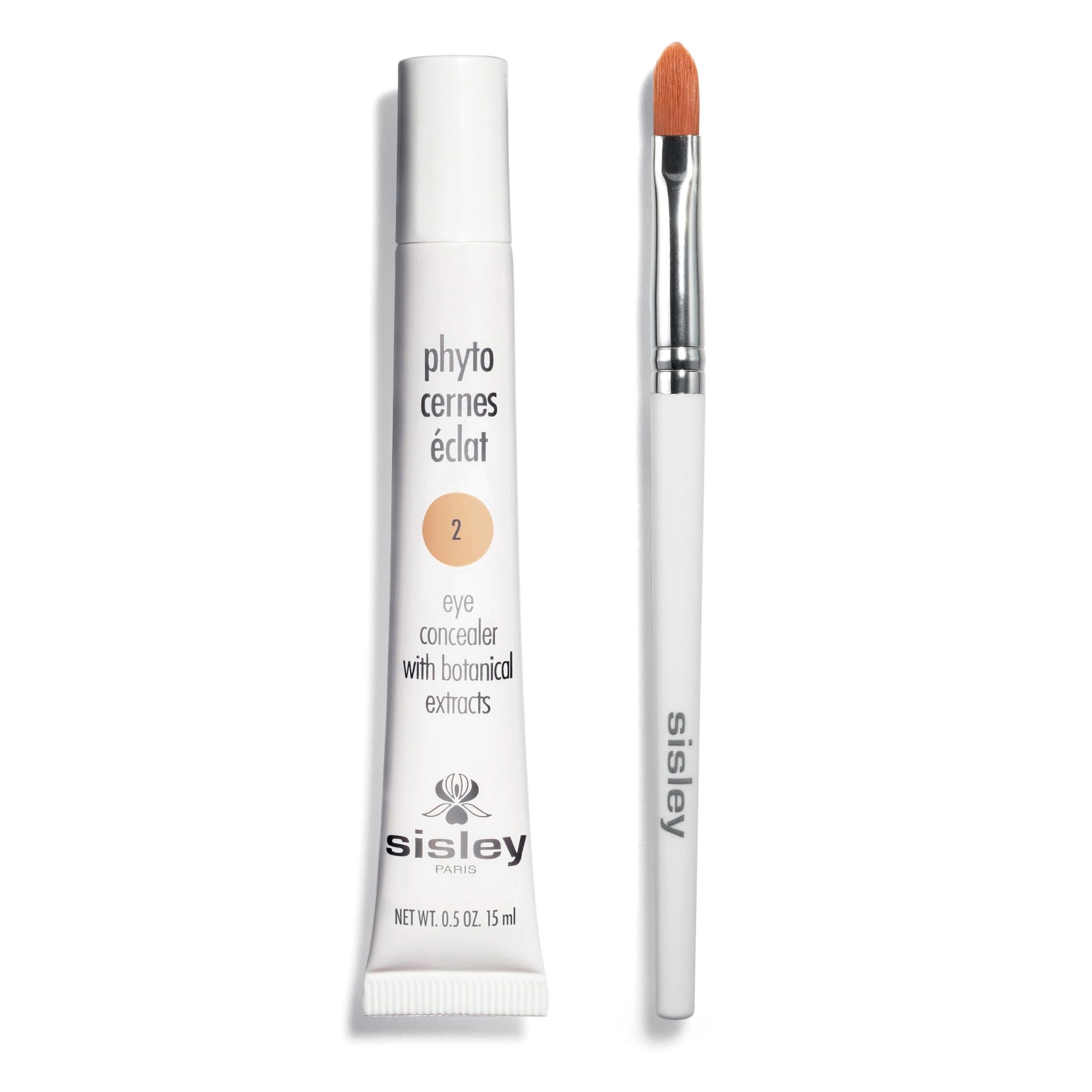 Sisley Phyto-Cernes Eclat No. 2 bottle and brush for precise application.