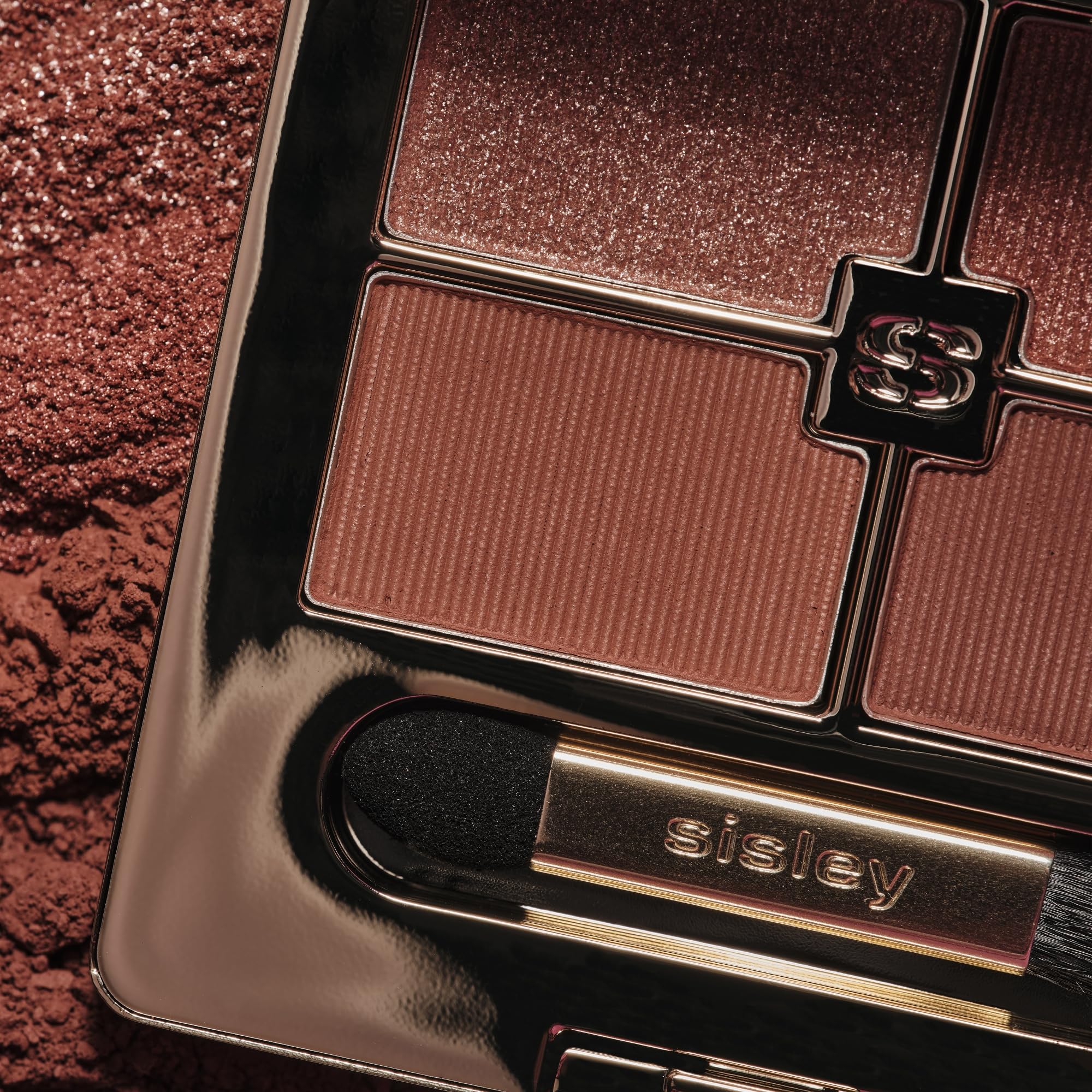Glitter shade swatch from Sisley Phyto-Eye Palette Bois de Rose