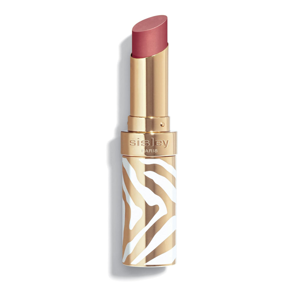 Sisley Phyto-Rouge Shine 11 Sheer Blossom packaging highlights a refillable lipstick for sustainable use.
