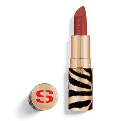 Sisley Paris Phyto-Rouge Velvet orange fawn bullet shows bold matte color with lasting comfort.