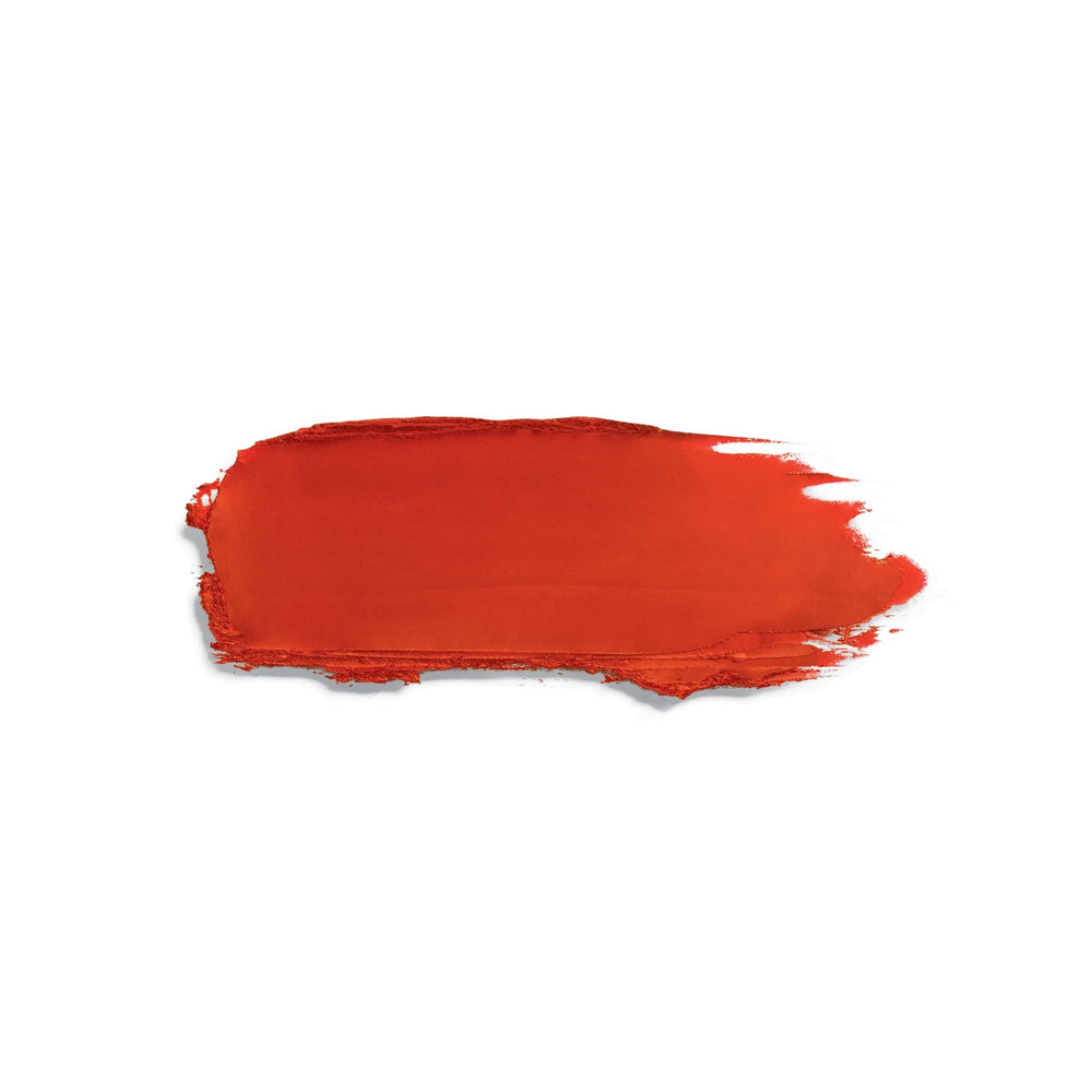 Sisley Phyto-Rouge Velvet Orange Spice swatch shows rich pigment for buildable coverage.