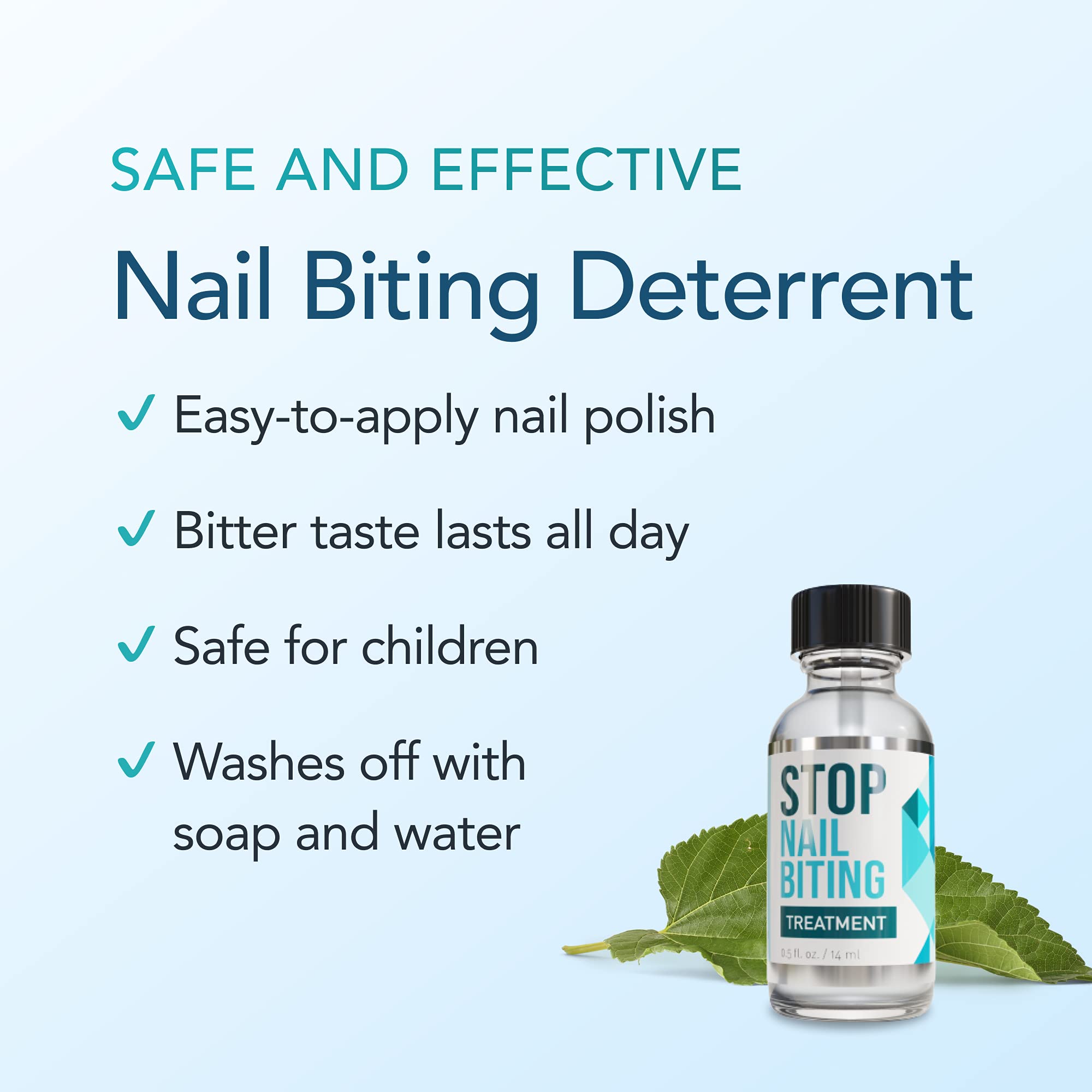 SISQUOC HEALTHCARE Stop Nail Biting deterrent bitter taste discourages biting.