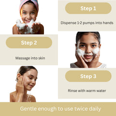 Sissy Kay cleanser with vitamins C & E and gentle ingredients for kids.