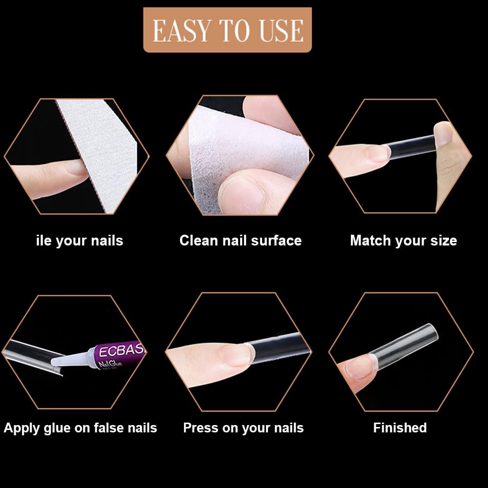 SITELENABY XL nail tips used in a professional salon setting